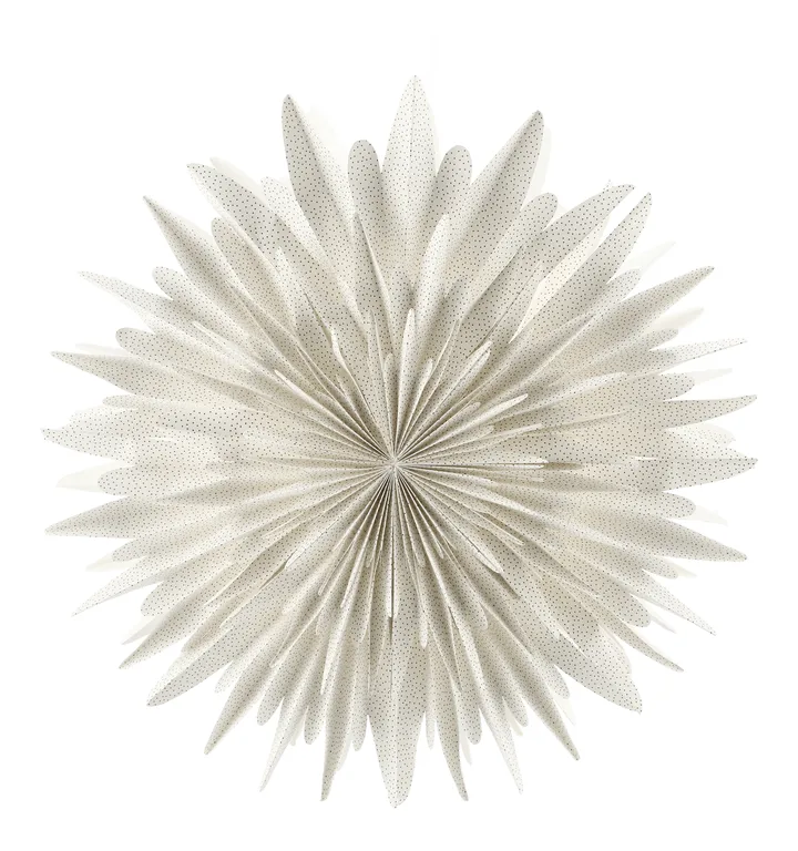 Luna adventsstjärna vit med prickar - Ø80 cm - Scandi Living
