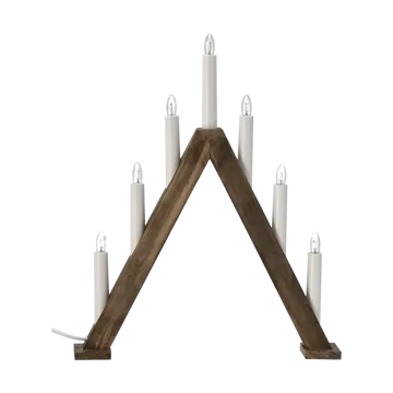 Nord adventsljusstake 40 cm - Mörkbetsad - Scandi Living