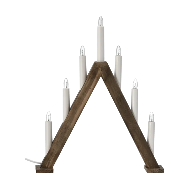 Nord adventsljusstake 40 cm - Mörkbetsad - Scandi Living