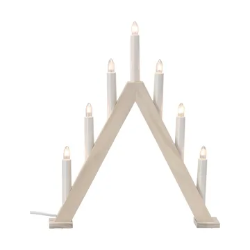 Nord adventsljusstake 40 cm - Vitlaserad - Scandi Living