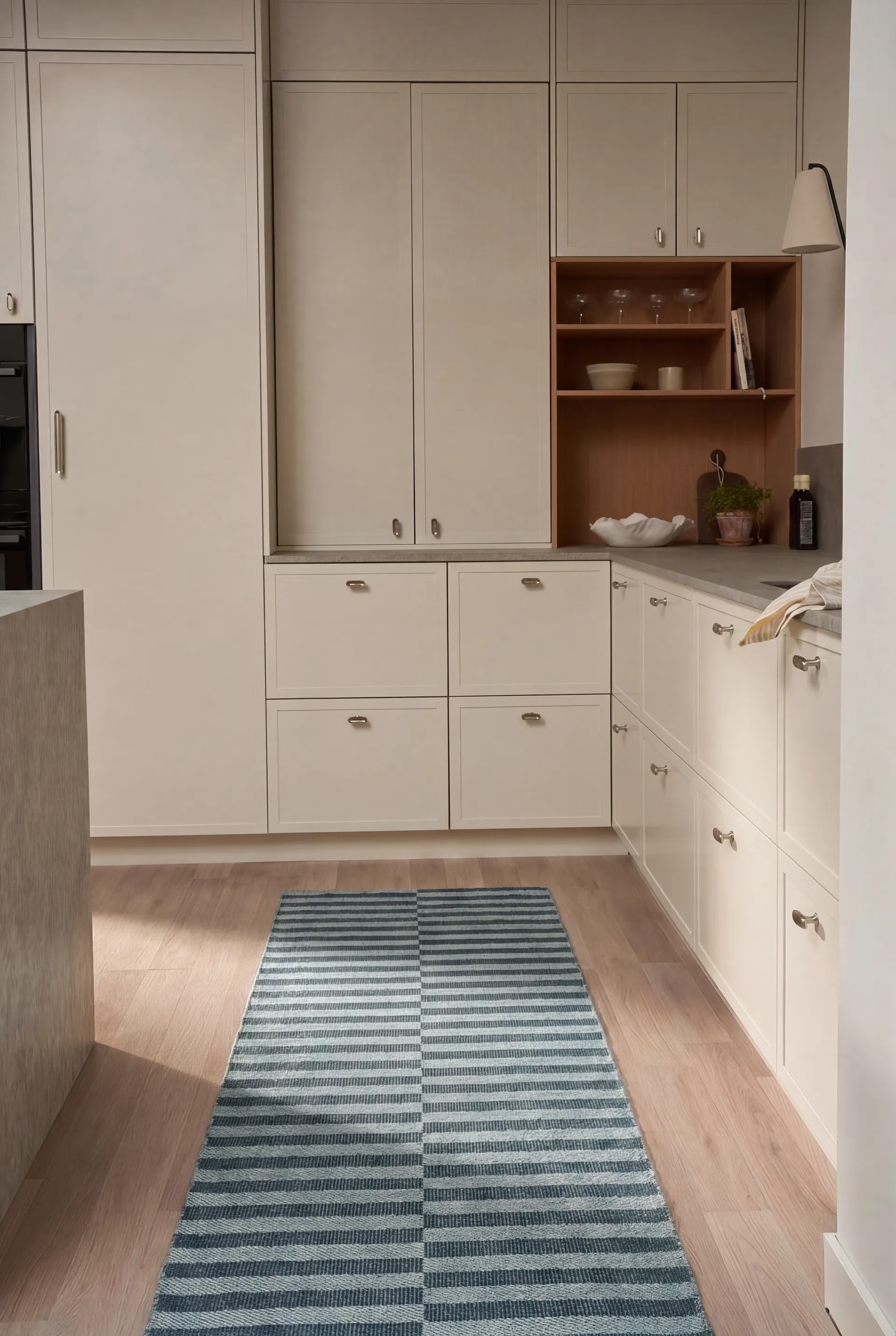 Path gångmatta, Ocean blue, 70x250 cm Scandi Living