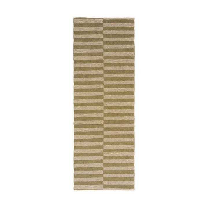 Path gångmatta - Olive green, 70x250 cm - Scandi Living