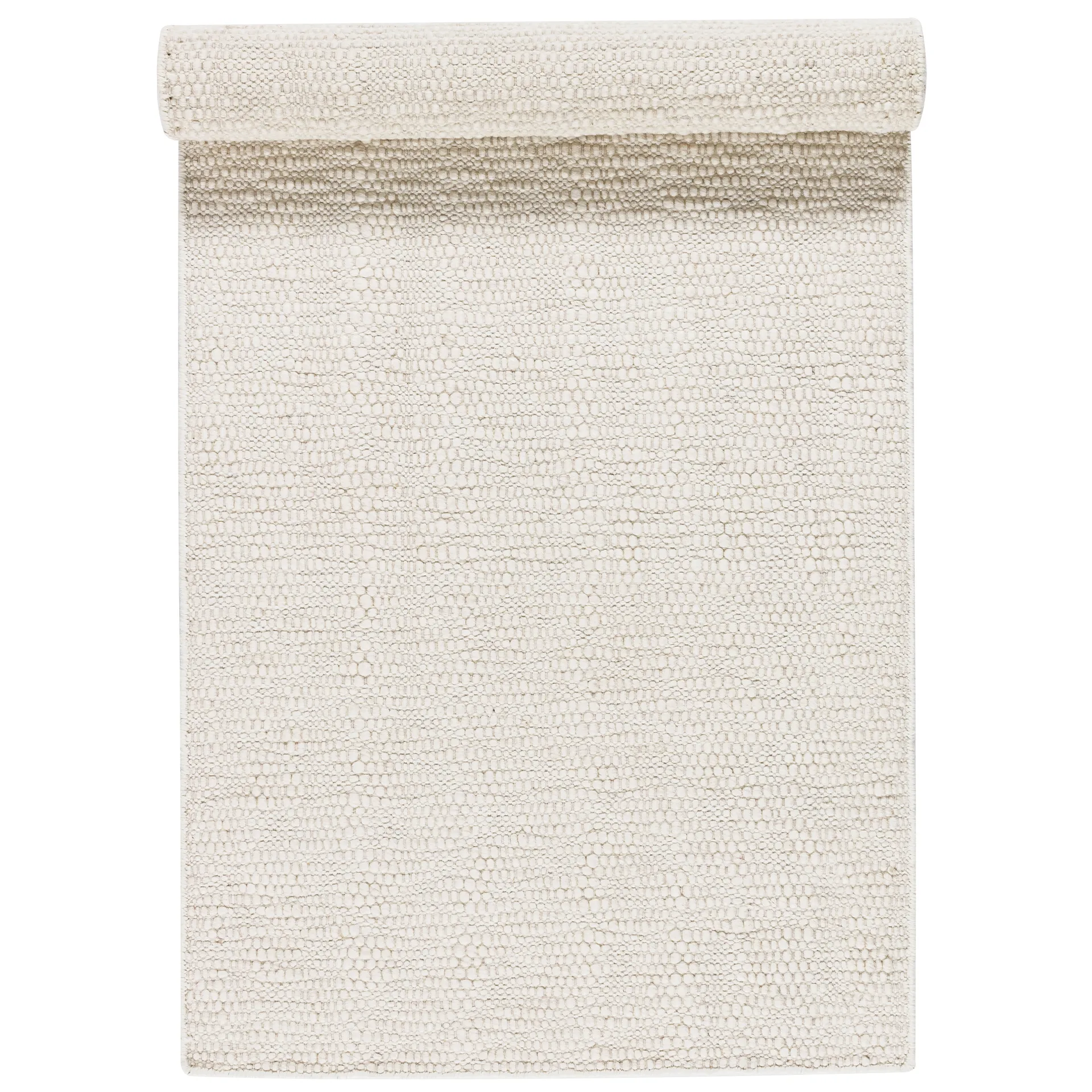 Pebble ullmatta vit, 80x240 cm Scandi Living