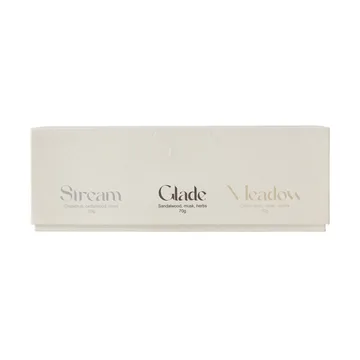 Presentförpackning doftljus 70g 3-pack - Stream/Glade/Meadow - Scandi Living