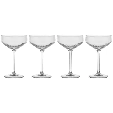 Pristine champagnekupa 29 cl 4-pack - Klar - Scandi Living