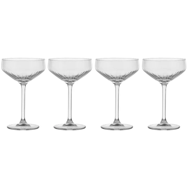 Pristine champagnekupa 29 cl 4-pack - Klar - Scandi Living
