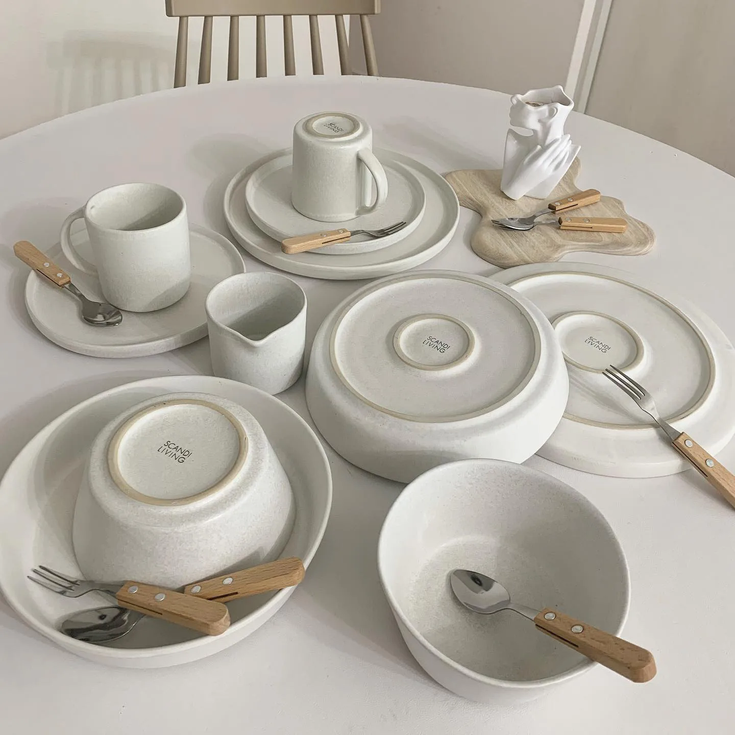 Sandsbro assiett offwhite, Ø20 cm, 4-pack Scandi Living