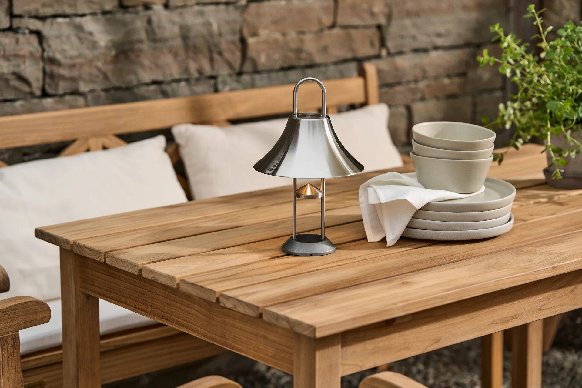 Sandsbro mattallrik ljusgrå, Ø26 cm, 4-pack Scandi Living