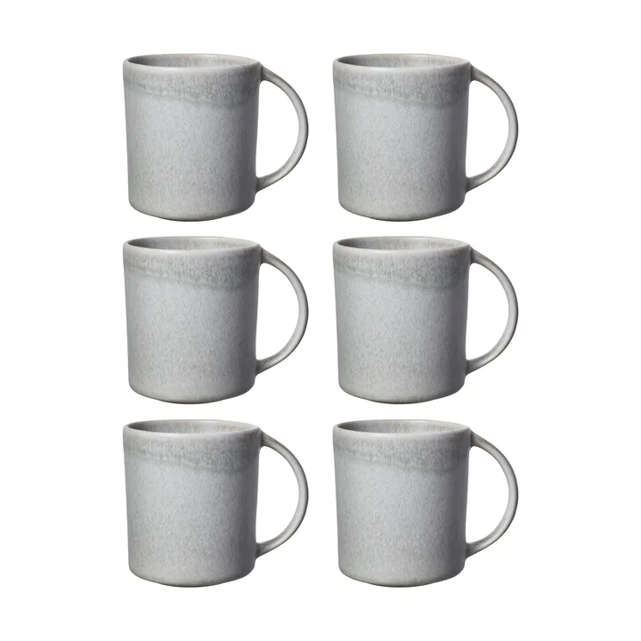 Sandsbro mugg ljusgrå, 30 cl, 6-pack - Scandi Living