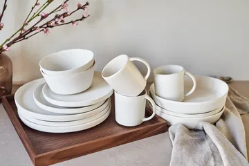 Sandsbro mugg offwhite, 30 cl, 8-pack - Scandi Living