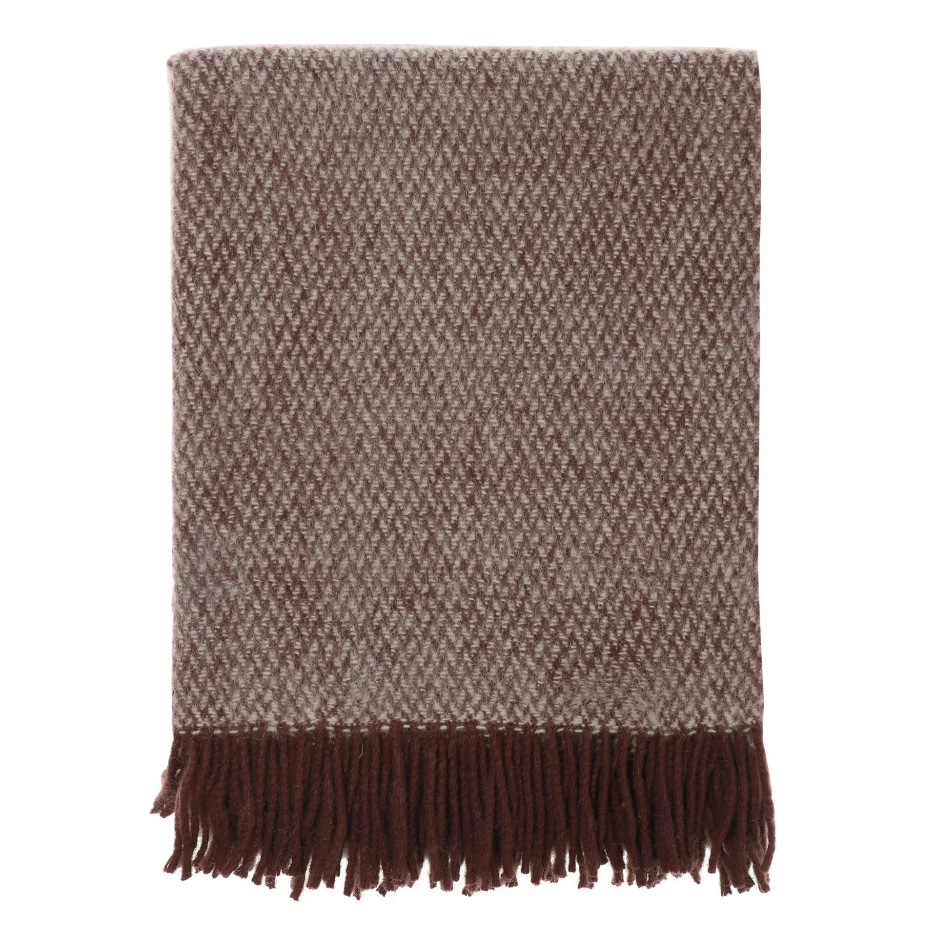 Sandstone ullpläd 130x180 cm, Burgundy Scandi Living