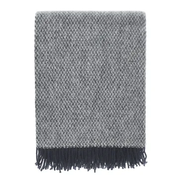 Sandstone ullpläd 130x180 cm - Indigo blå - Scandi Living