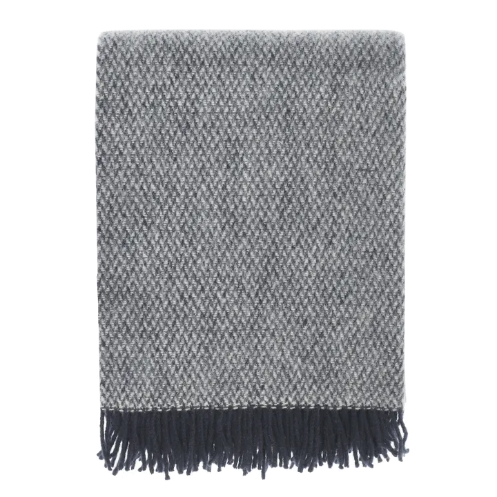 Sandstone ullpläd 130x180 cm - Indigo blå - Scandi Living