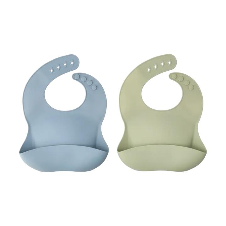 Silly haklapp silikon 2-pack - Green-blue - Scandi Living