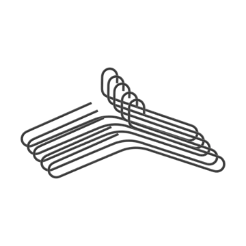 Smooth galge 5-pack - Black - Scandi Living