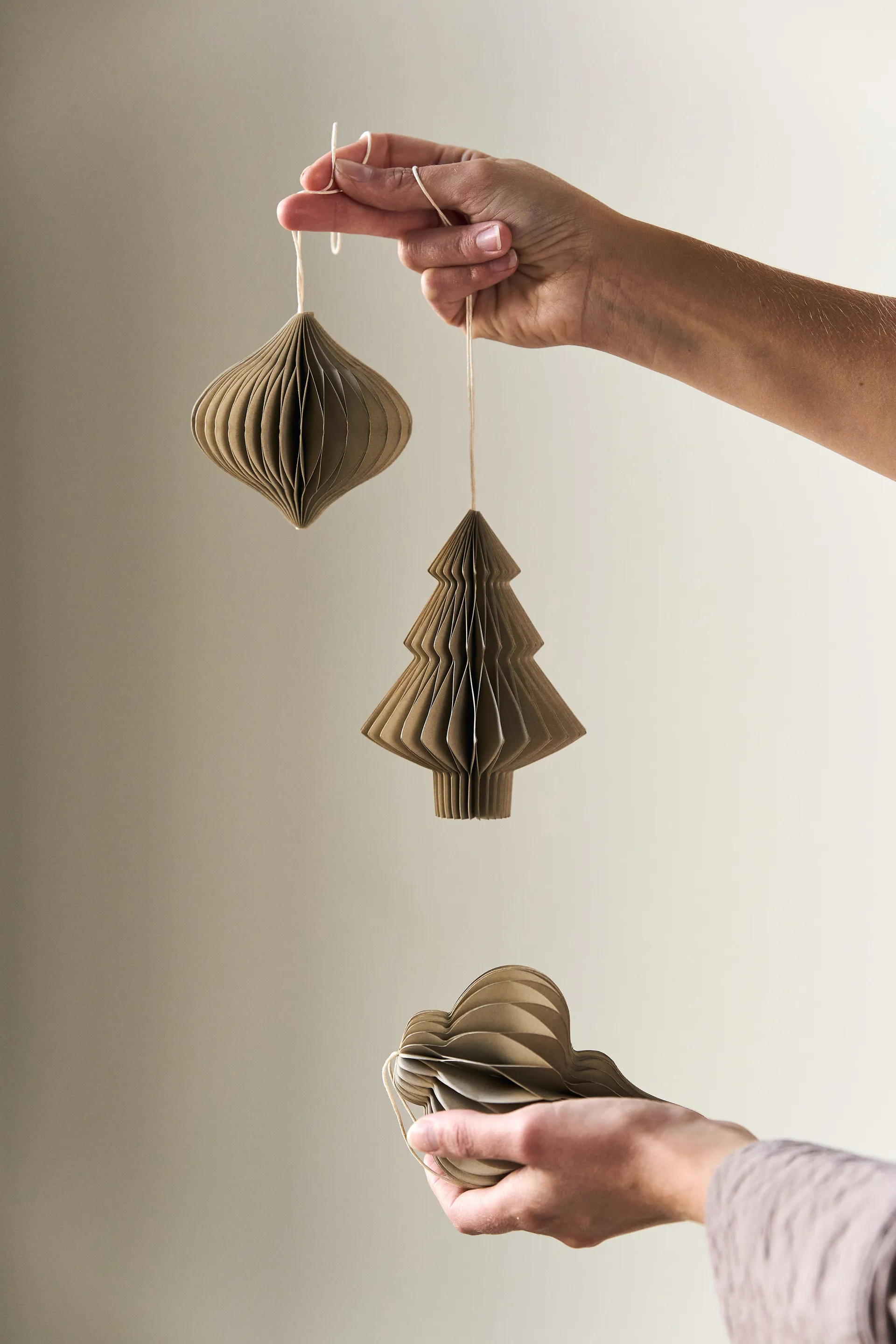 Spira julgranshänge 4-pack, Beige Scandi Living