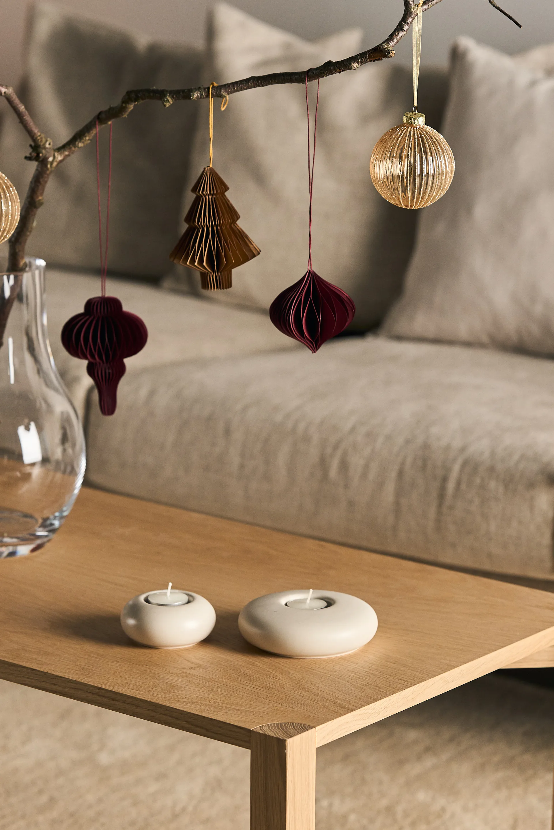 Spira julgranshänge 4-pack, Red Scandi Living