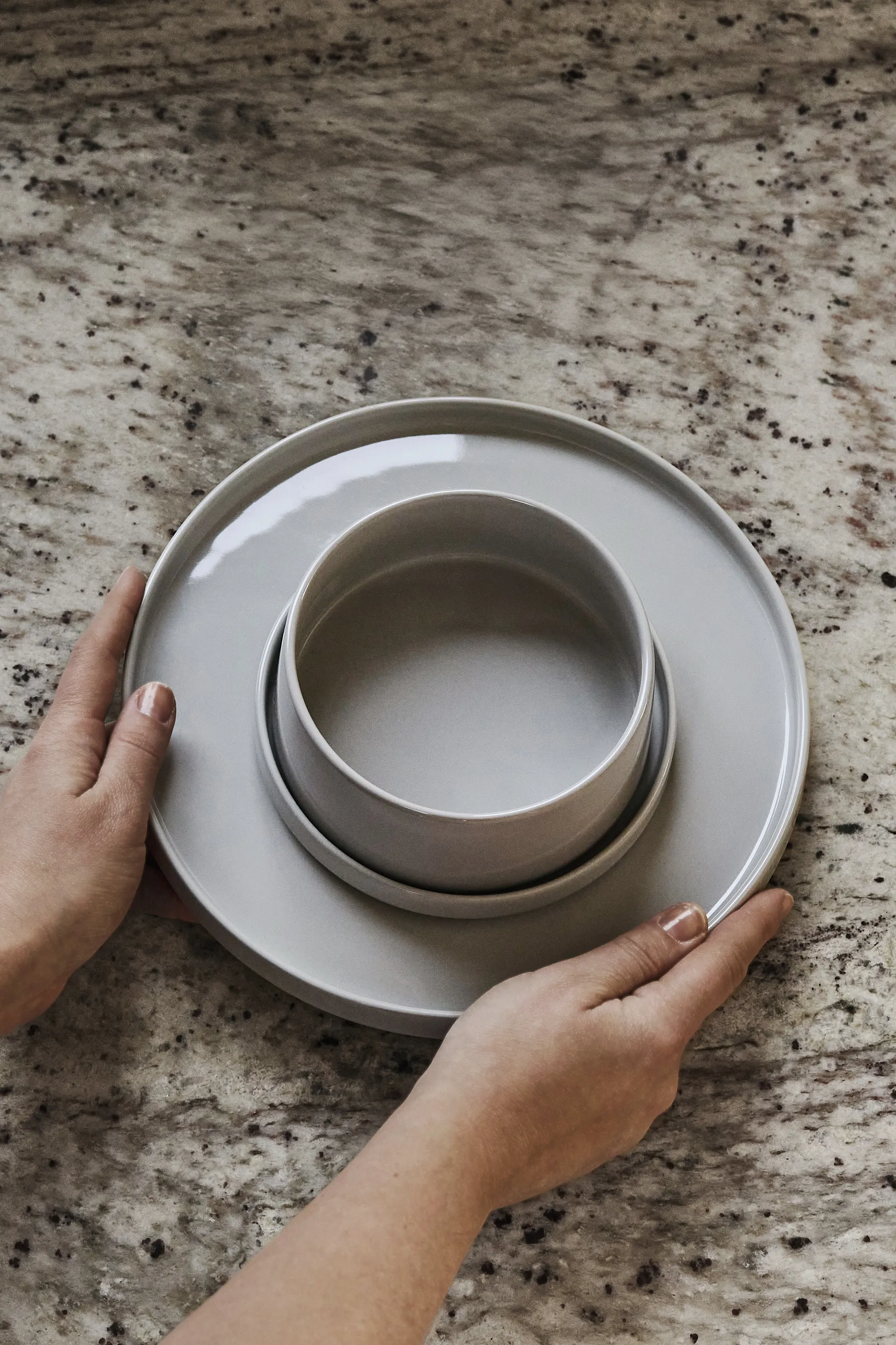 Taper servisset 12 delar - Ljusgrå Scandi Living