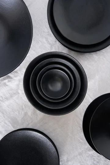 Terra assiett - Svart stengods, Ø22 cm - Scandi Living