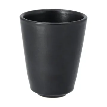 Terra cappuccinokopp - Svart stengods, 14,5 cl - Scandi Living
