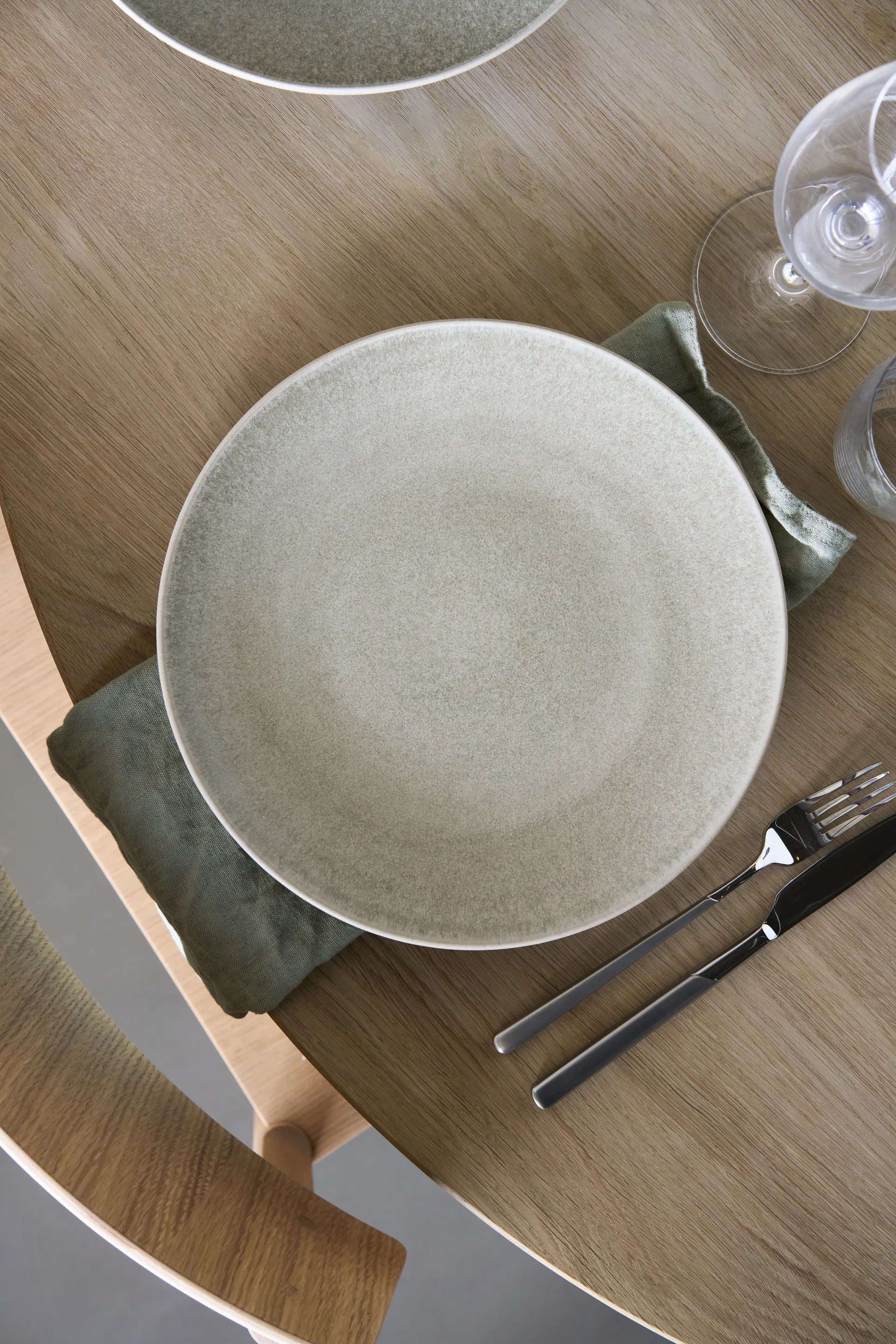 Terra mattallrik, Beige stengods, Ø26,5 cm Scandi Living