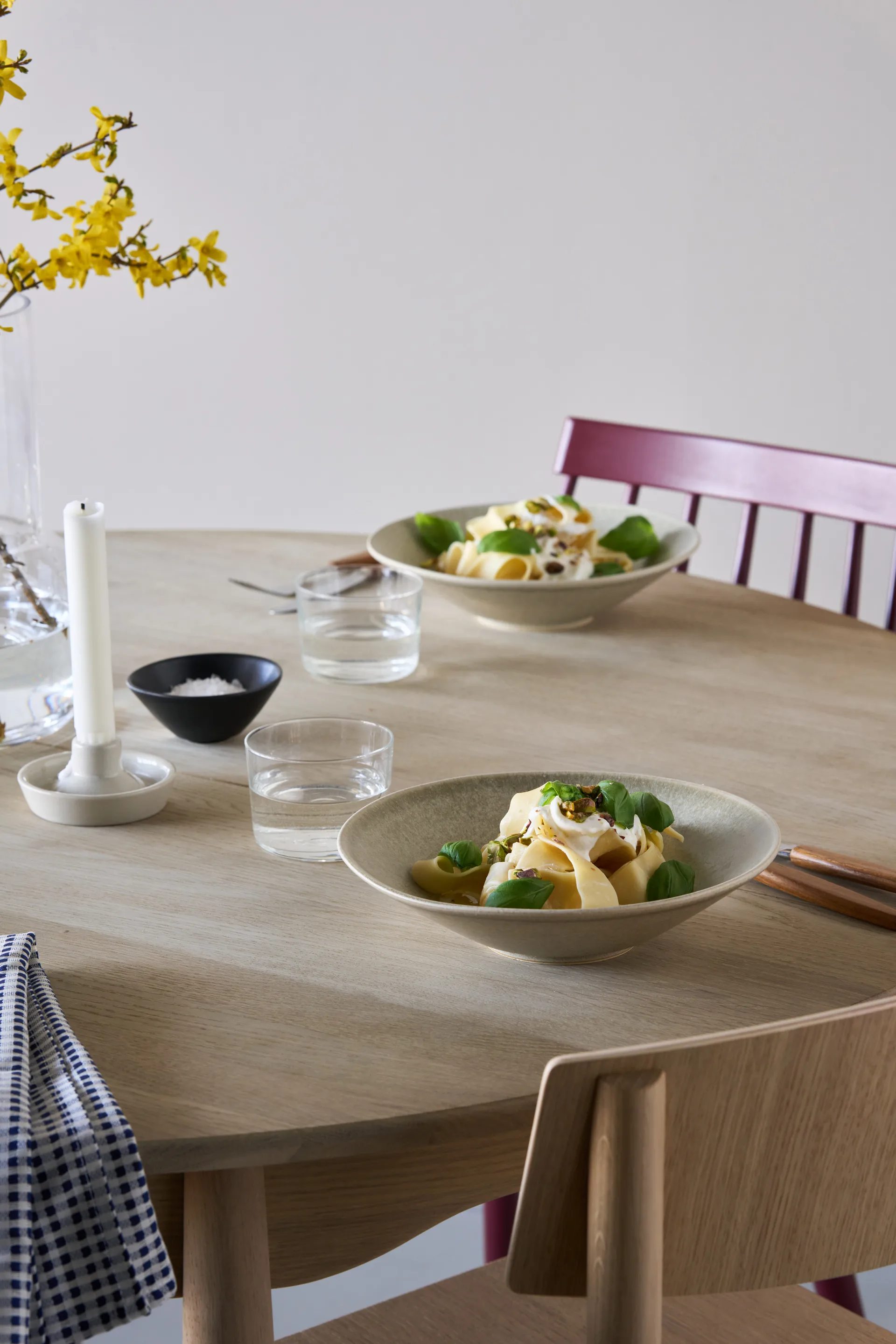Terra pastatallrik, Beige stengods, Ø22,5 cm Scandi Living