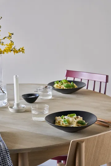 Terra pastatallrik - Svart stengods, Ø22,5 cm - Scandi Living