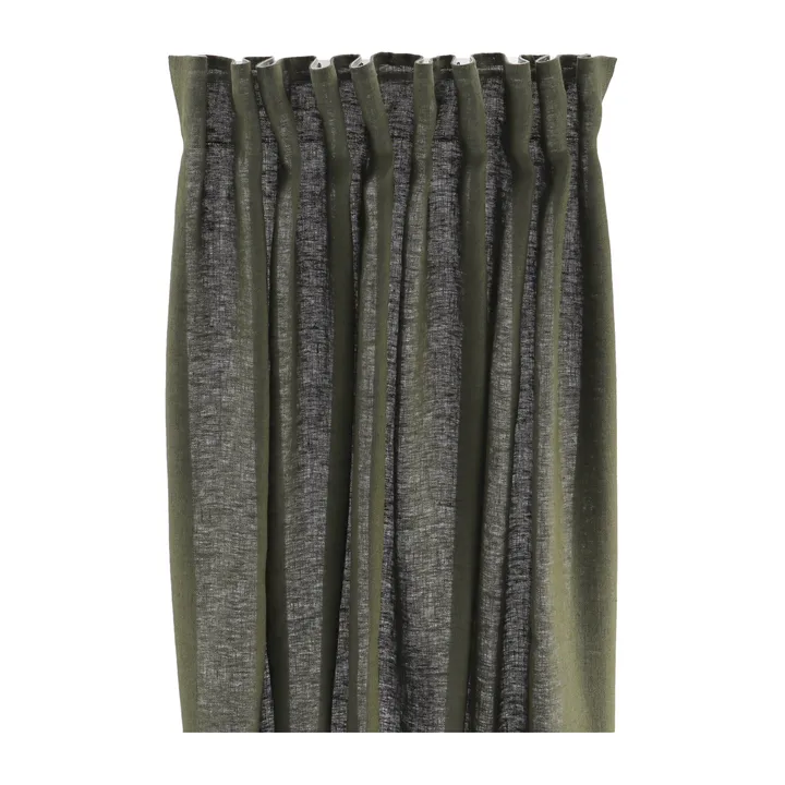 Tranquility gardinlängd med multiband 139x250 cm - Forest green - Scandi Living