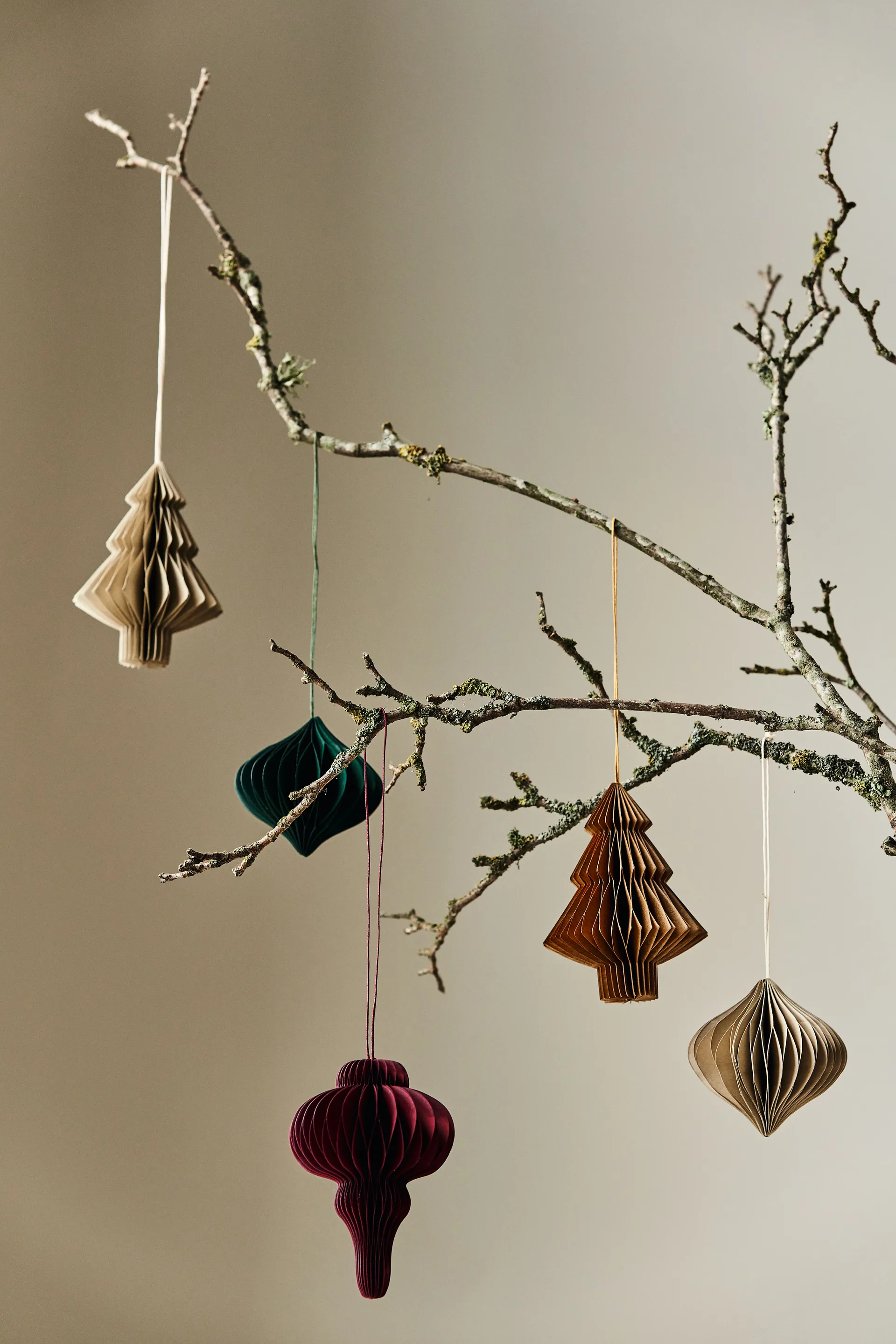 Tree julgranshänge 4-pack, Beige Scandi Living
