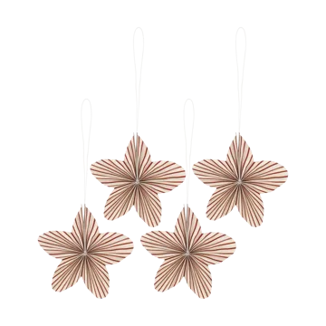 Twinkle julgranshänge 4-pack - Röd randig - Scandi Living
