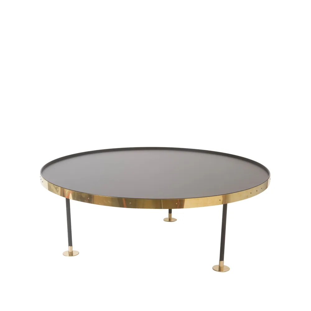 Soffbord 12, Ø110 cm, svart Scherlin