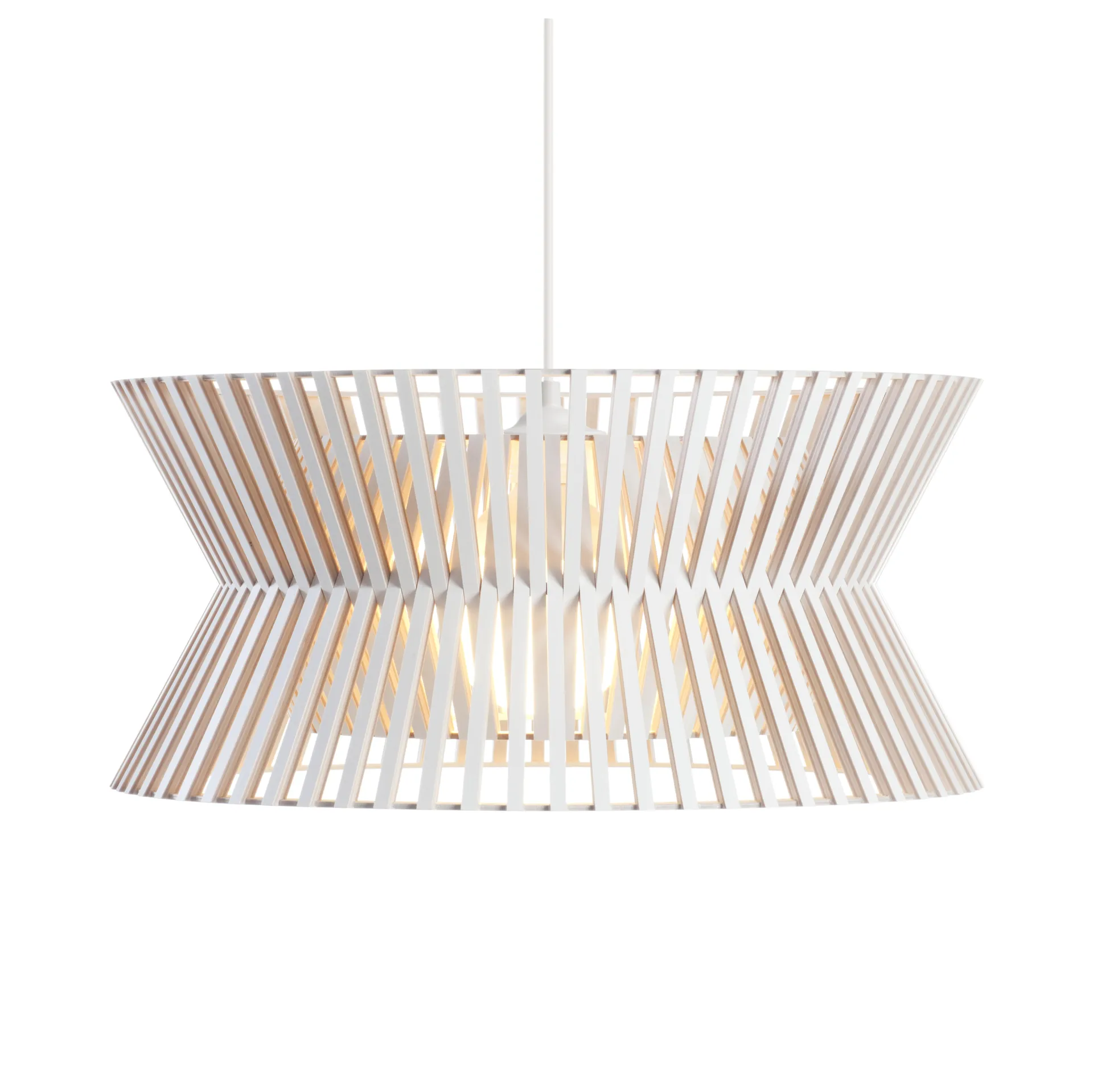 Kontro 6000, taklampa, white laminated Secto Design