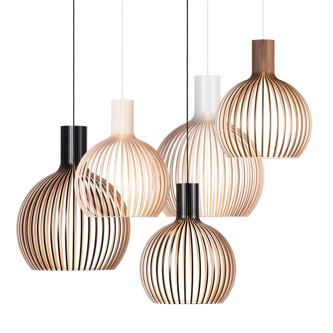 Octo Small 4241 taklampa, Natur björk Secto Design
