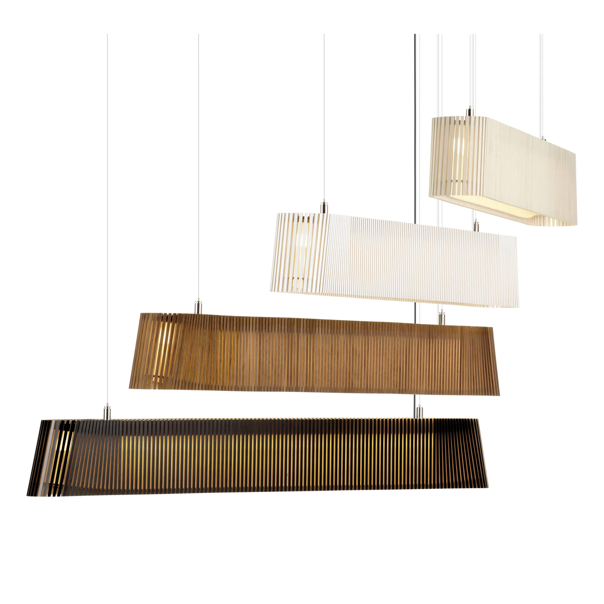 Owalo 7000, taklampa, black laminated Secto Design