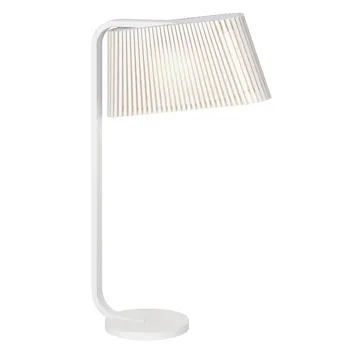 Owalo 7020, bordslampa - white laminated - Secto Design