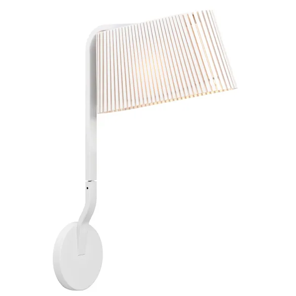 Owalo 7030, vägglampa, white laminated Secto Design