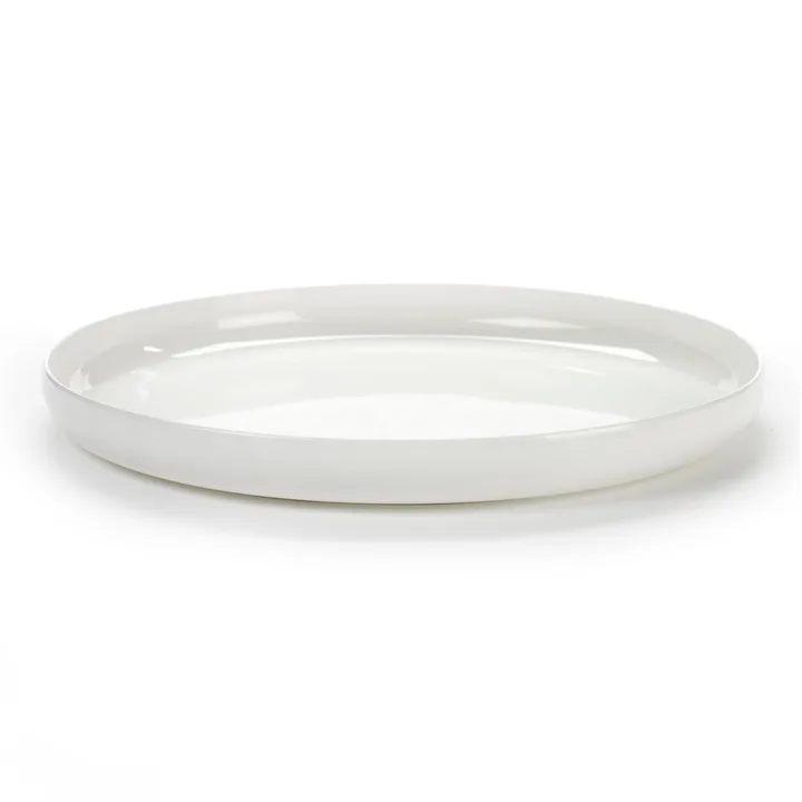 Base tallrik med hög kant vit - 28 cm - Serax