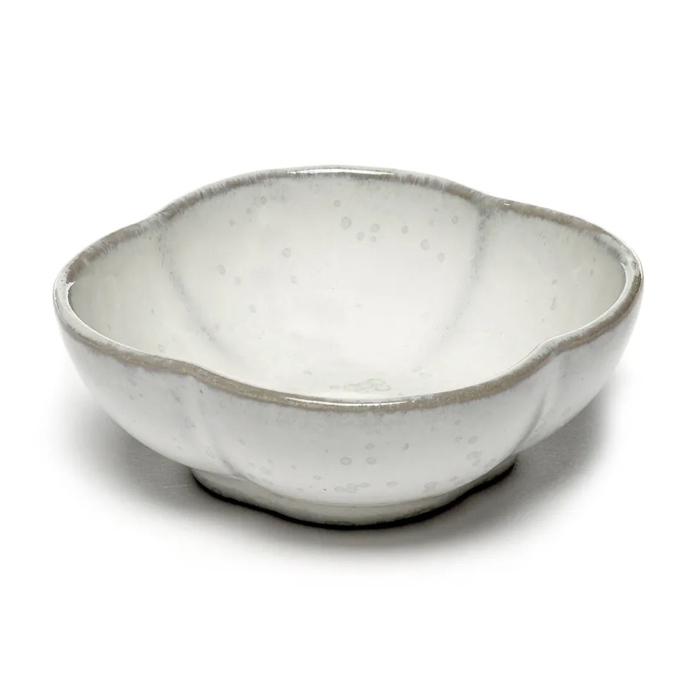 Inku räfflad skål S Ø9 cm, White Serax
