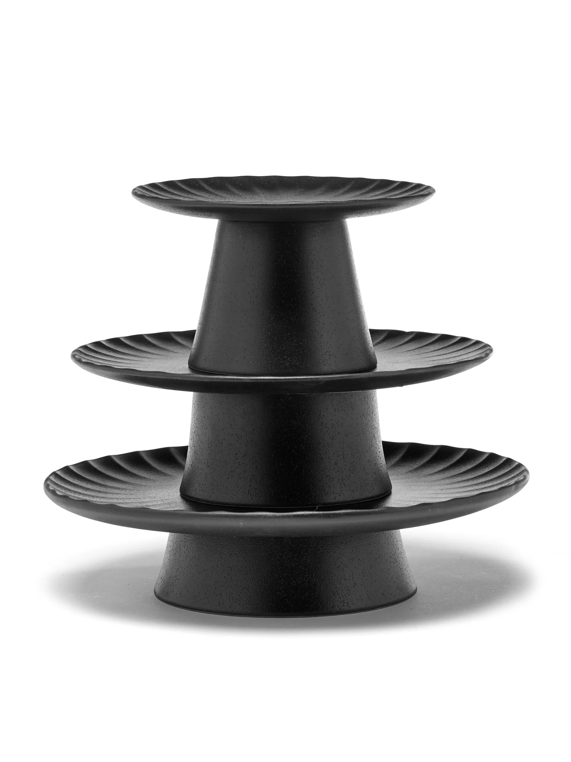 Inku tårtfat L Ø24 cm, Black Serax