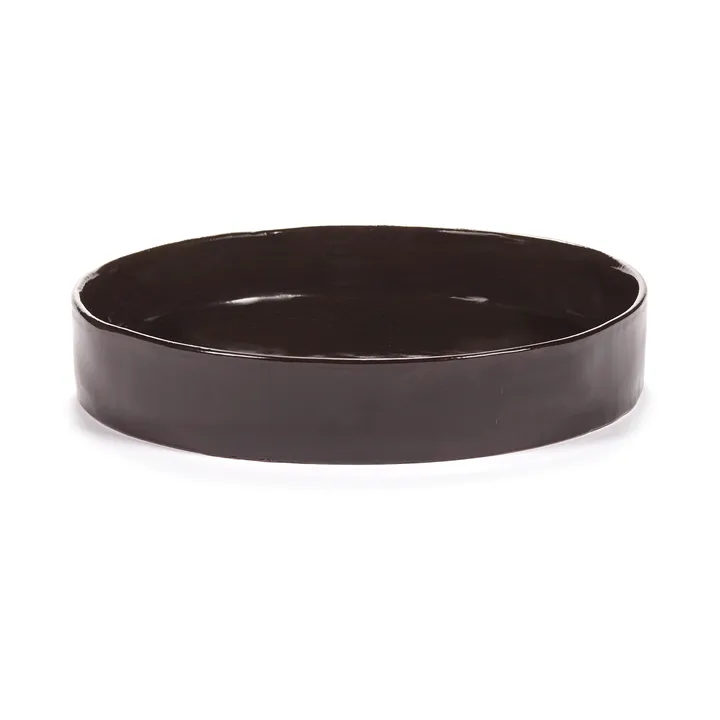La Mère djup tallrik L Ø25 cm - Dark brown - Serax