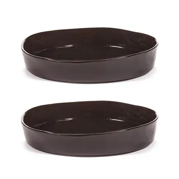 La Mère djup tallrik S Ø20 cm 2-pack - Dark brown - Serax
