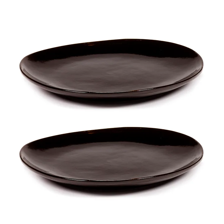 La Mère tallrik M Ø20 cm 2-pack - Dark brown - Serax