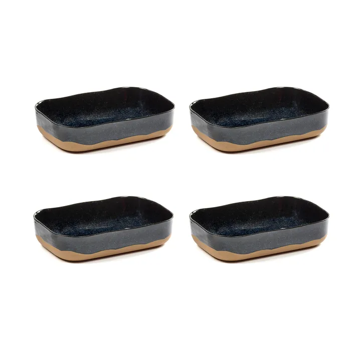 La Nouvelle Table extra djupt fat No5 L 4-pack - Dark blue - Serax