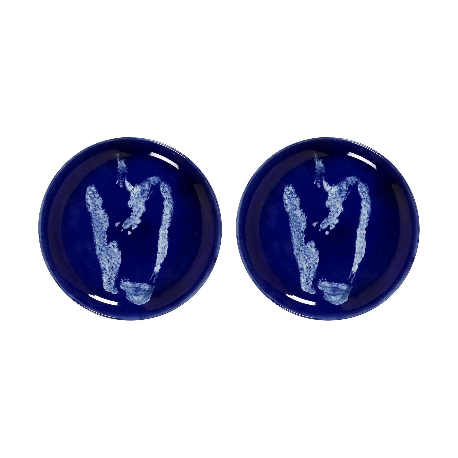 Ottolenghi Feast tallrik S Ø19 cm 2-pack, Dark blue-pepper white Serax
