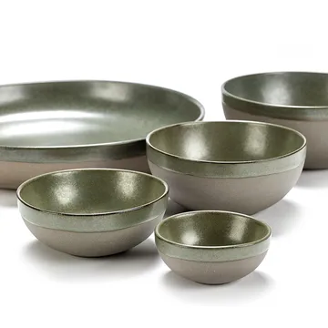 Surface frukostskål 13 cm - Grey-camogreen - Serax
