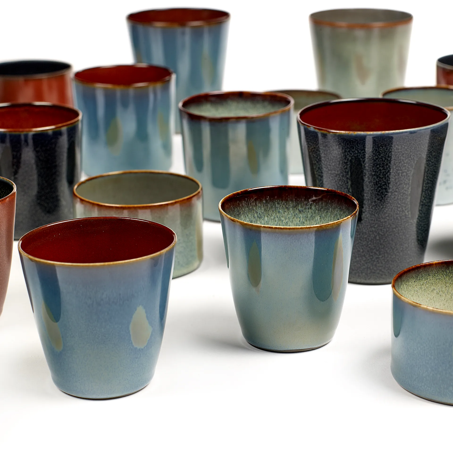 Terres de Rêves kopp M, Dark blue-rust Serax