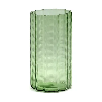 Waves 01 vas 21 cm - Green-clear - Serax