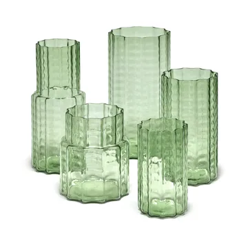 Waves 03 vas 35 cm - Green-clear - Serax