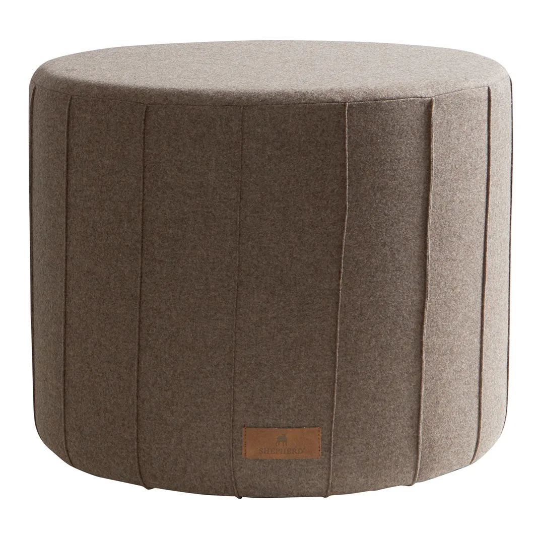 Shepherd puff Anja 40x50 cm, Cappuccino (brun) Shepherd of Sweden