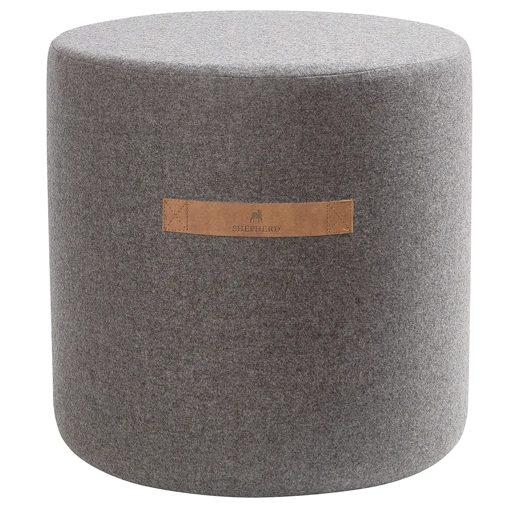Shepherd puff Sara 40 cm, granit Shepherd of Sweden